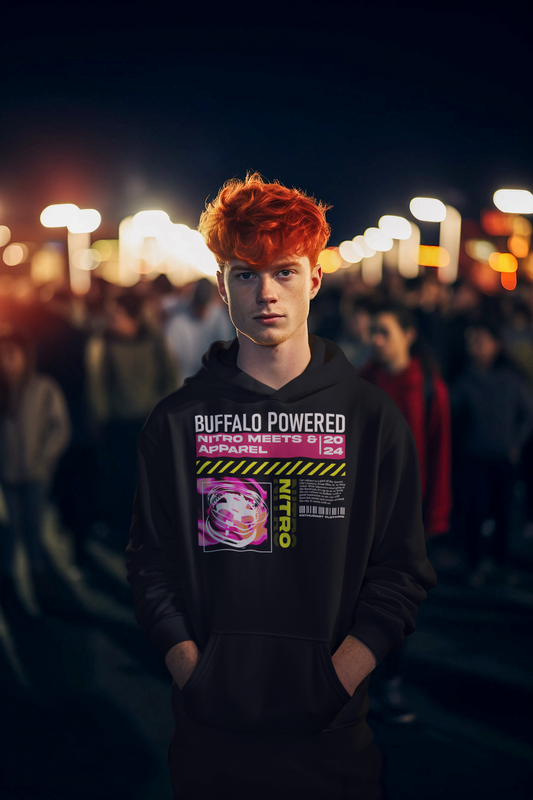 Buffalo Powered Pullover Hoodie