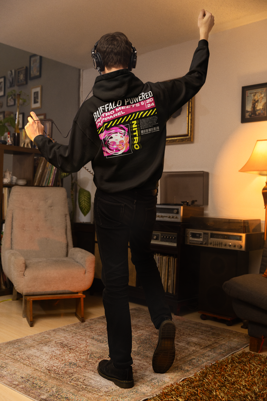 Buffalo Powered Pullover Hoodie (Inverse)