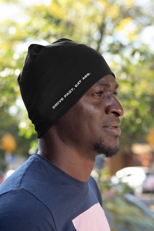 Drive Fast Skullcap Beanie